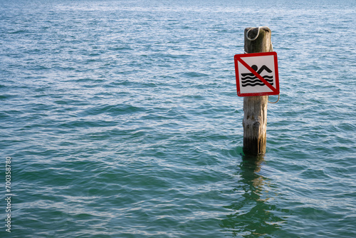 Nicht Schwimmen, Verbotsschild, Piktogramm