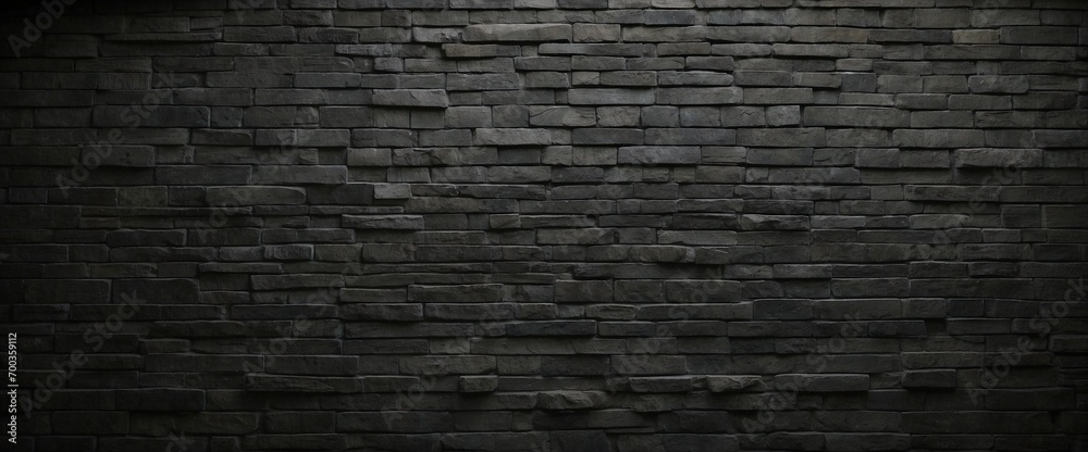 Black Stone Wall Background Wallpaper - obrazy, fototapety, plakaty 