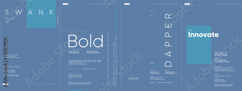 Typography poster design. Typographic layout template without background image.