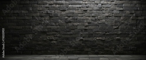 Black Stone Wall Background Wallpaper photo