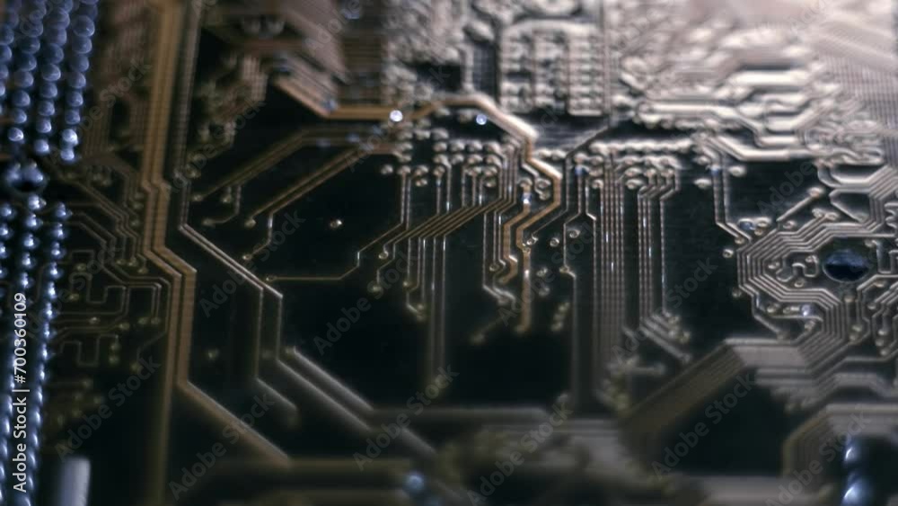 A printed circuit board (PCB, or printed wiring board, PWB) is a dielectric plate on the surface of which electrically conductive circuits of an electronic circuit are formed. Electronic components