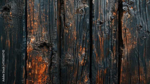 Dark, charred wood texture