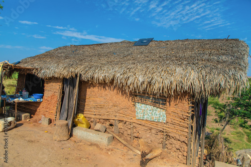 Road through village in central Madagascar