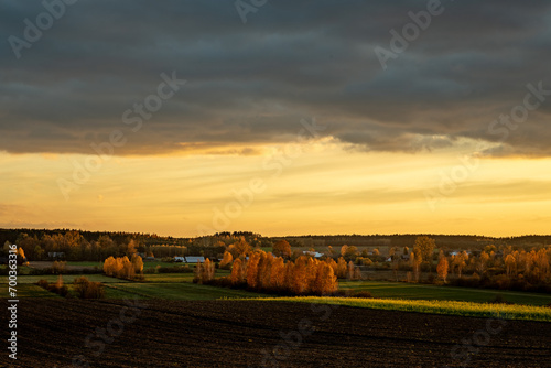 Abendstimmung in Podlachien, Ostpolen photo