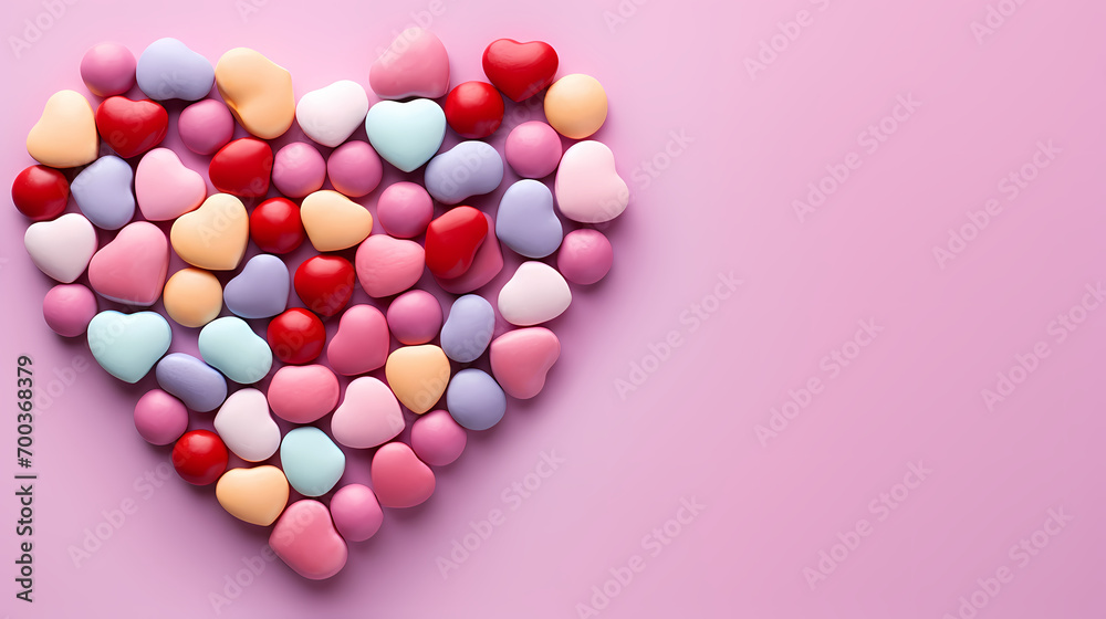 Valentine's Day hearts, Valentine's Day background, blank copy space