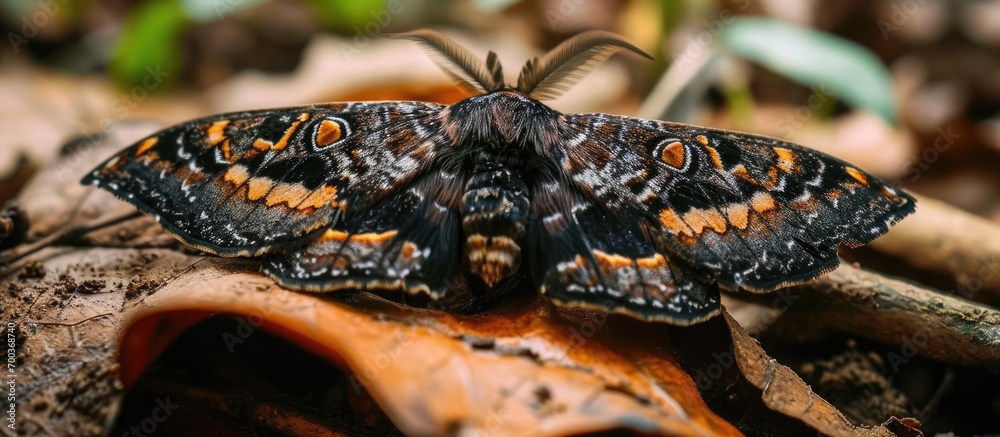 Male Black Witch moth (Ascalapha odorata)