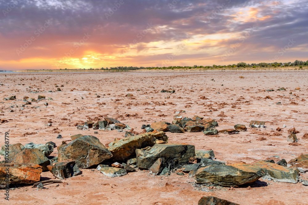 Lake Ballard--(salt pan) in the northern goldfields (desert region) of Western Australian.