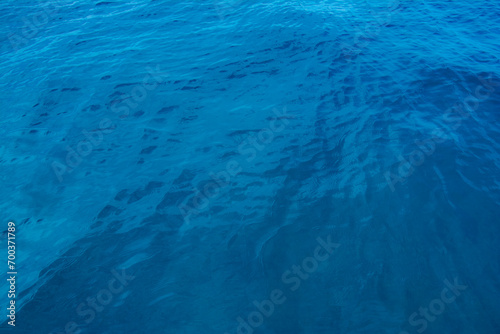Background blue, Calm ocean surface, water ripples 
