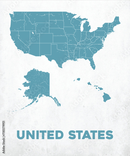 Detailed United States Map photo