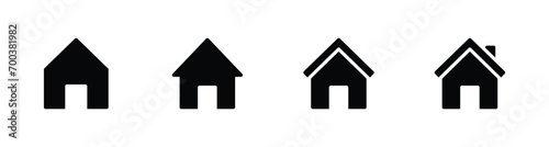 Home icon set. house icon, Web home icon vector illustration