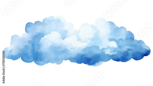 Blue Clouds Watercolor