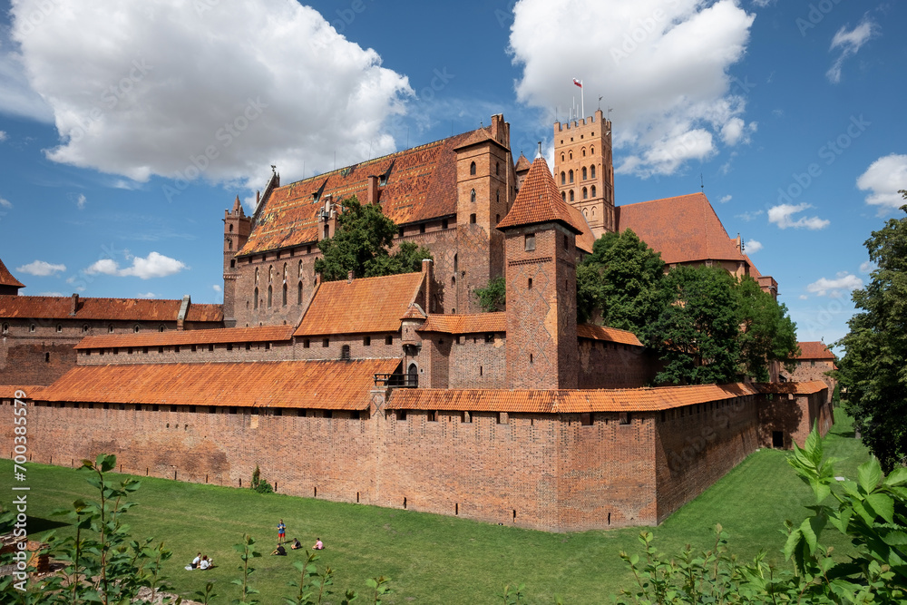 Zamek w Malborku - obrazy, fototapety, plakaty 