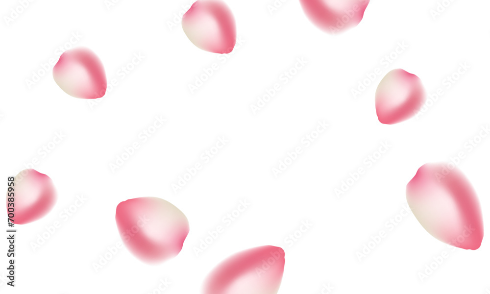 Vector pink sakura falling petals background Vector pink sakura falling petals background