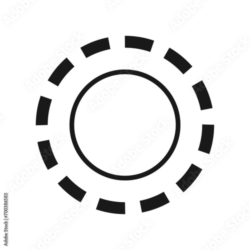 Vector buffering icon on white background