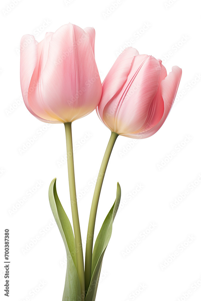 closeup macro view of A collection of pink tulip flowers isolated on a white background PNG closeup macro view of A collection of pink tulip flowers isolated on a white background PNG