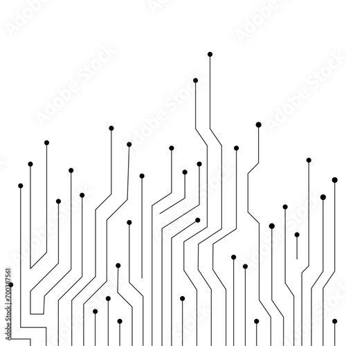 Vector abstract digital background with technology circuit board texture electronic motherboard