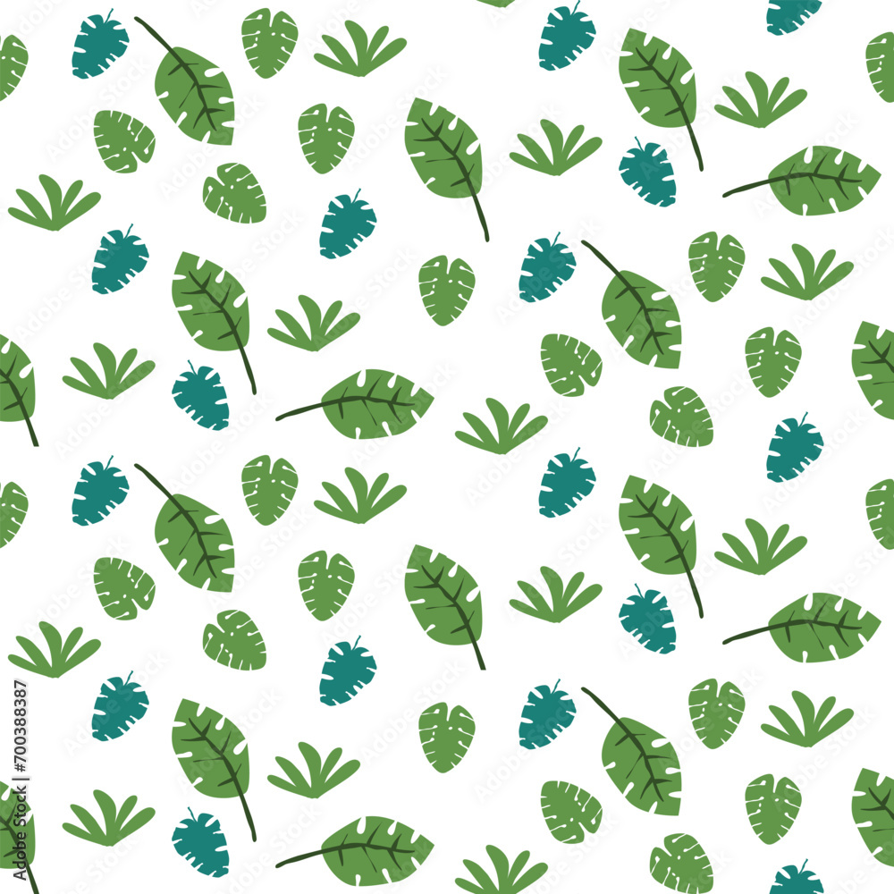 Nature Plant leaf Vector seamless. leaf pattern Seamless pattern hand-drawn with tropical leaves. floral seamless pattern Nature Plant leaf Vector seamless. leaf pattern Seamless pattern hand-drawn with tropical leaves. floral seamless pattern