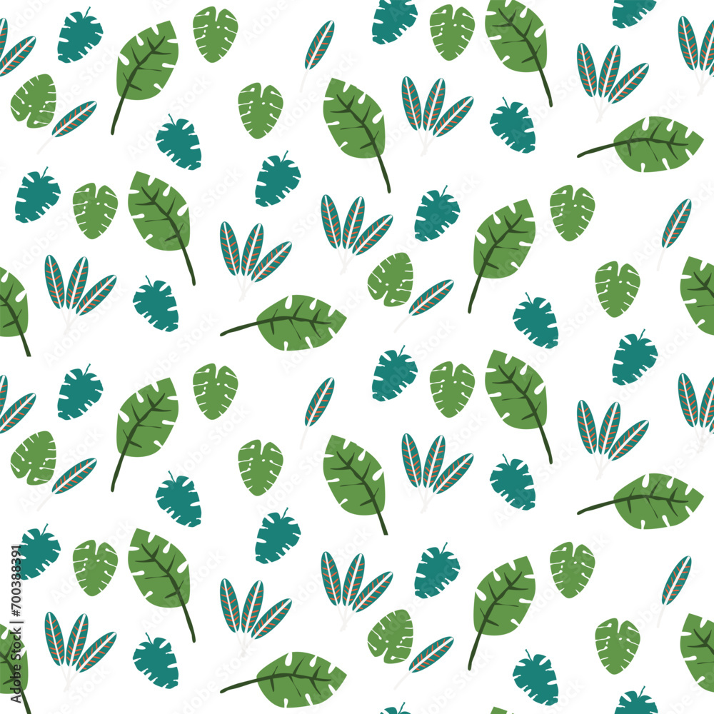 Nature Plant leaf Vector seamless. leaf pattern Seamless pattern hand-drawn with tropical leaves. floral seamless pattern Nature Plant leaf Vector seamless. leaf pattern Seamless pattern hand-drawn with tropical leaves. floral seamless pattern