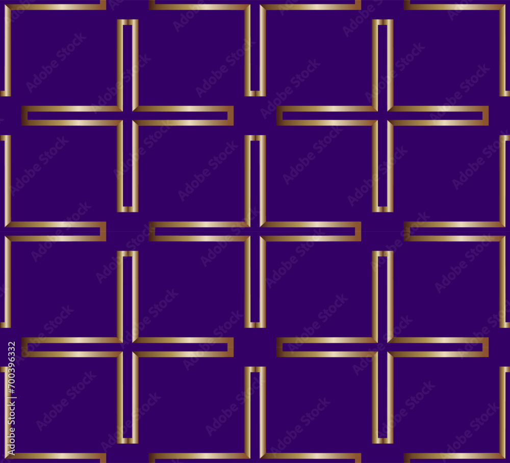 Naklejka premium Abstract classic golden pattern. Abstract shape, geometric motif, basic pattern continuous background. For Wallpaper, presentation, background. Interior design.