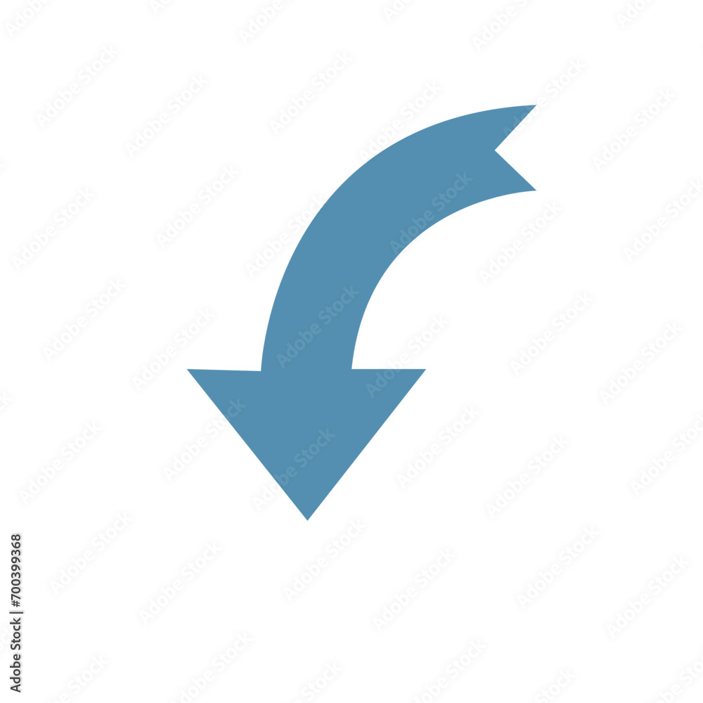 down arrow and white background. Vector Illustration. down arrow and white background. Vector Illustration.