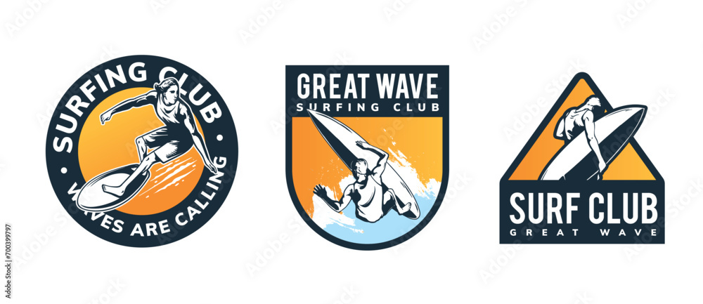 surfing badge design