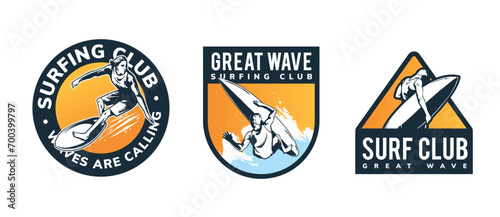 surfing badge design