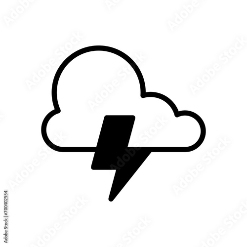 lightning icon vector design template