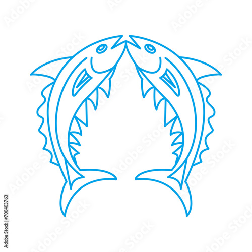 Make a Professional Vector Fish Line Art Illustration