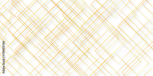 Diagonal Mondrian pattern vector. Design of mosaic lines gold on white background. Design print for illustration, texture, textile, wallpaper, background. 