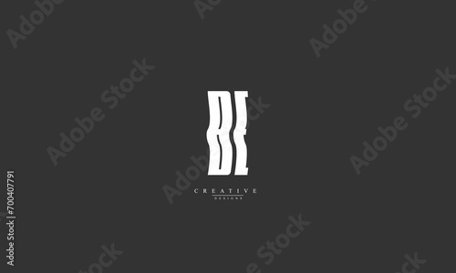 Alphabet letters Initials Monogram logo BE EB B E