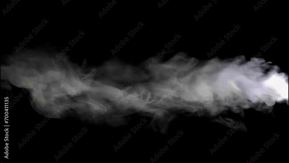 Smoke effect with black screen