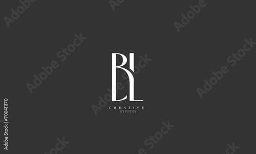 Alphabet letters Initials Monogram logo BL LB B L