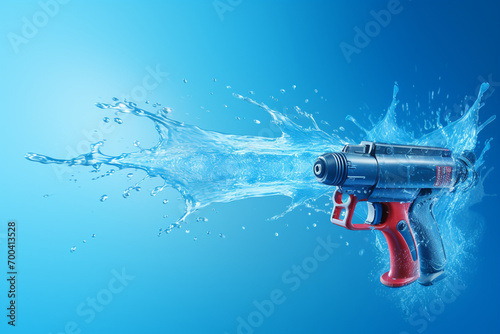 3D water gun toy illustration photo