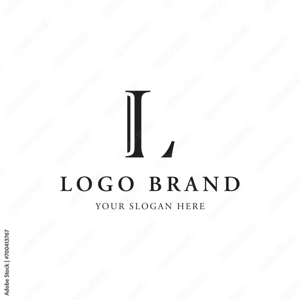 Modern and luxurious geometric letter L initial logo design. logo for business, company, identity. Modern and luxurious geometric letter L initial logo design. logo for business, company, identity.