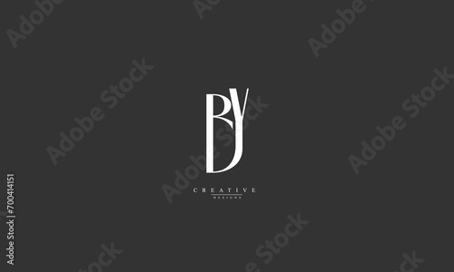 Alphabet letters Initials Monogram logo BY YB B Y photo