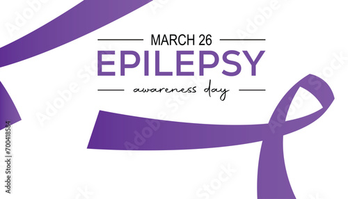 Epilepsy awareness day is observed every year in March. Holiday, poster, card and background vector illustration design.