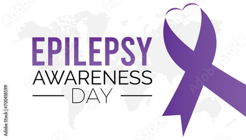 Epilepsy awareness day is observed every year in March. Holiday, poster, card and background vector illustration design.