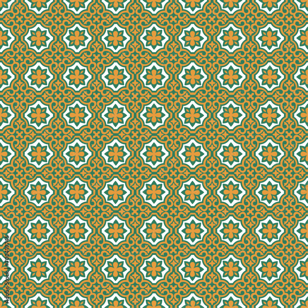 seamless pattern design vector for tiles, clothing