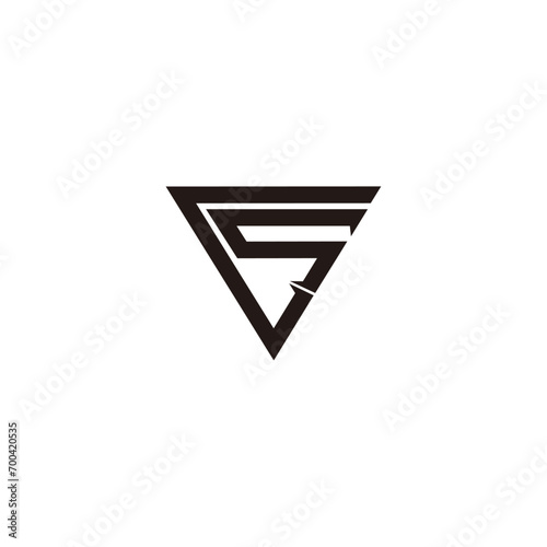 Free Download Initial letter CS modern logo design inspiration vector. - GFXLoad