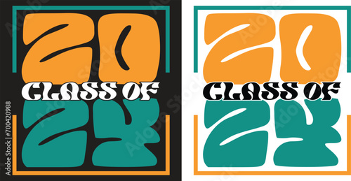CLASS OF 2024 , ILLUSTRATION , T SHIRT DESIGN , CLASS OF 2024 VECTOR ILLUSTRATION T SHIRT DESIGN