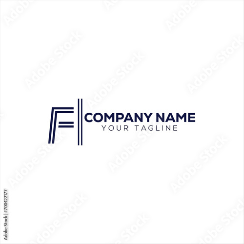 New F Business logo design  