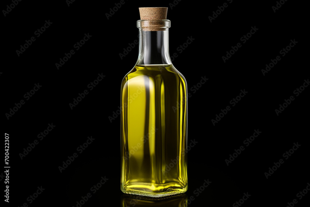 bottle of olive oil with reflection bottle of olive oil with reflection