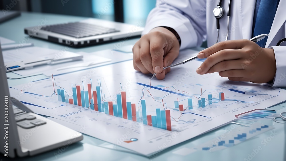 Fototapeta "Unveiling the Global Tapestry of Healthcare Business A