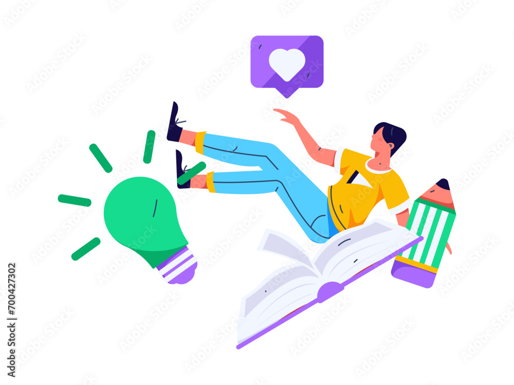 Education and learning people flat vector concept hand drawn illustration
Education and learning people flat vector concept hand drawn illustration