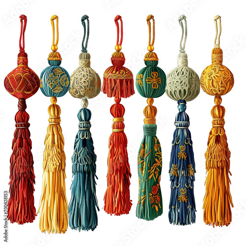 Wallpaper Mural Set of Tassel Illustrations Torontodigital.ca