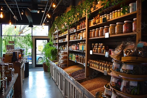 zero waste stores sell organic recycled products photo