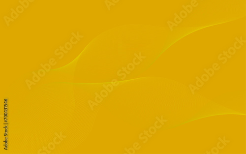 Abstract backdrop with white wave gradient lines on yellow background. Modern technology background, wave design. Vector illustration