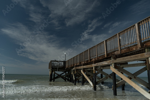 Wooden pier near Indian Rocks photo