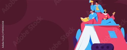 Education and learning people flat vector concept hand drawn illustration
