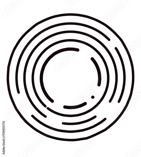 black and white spiral